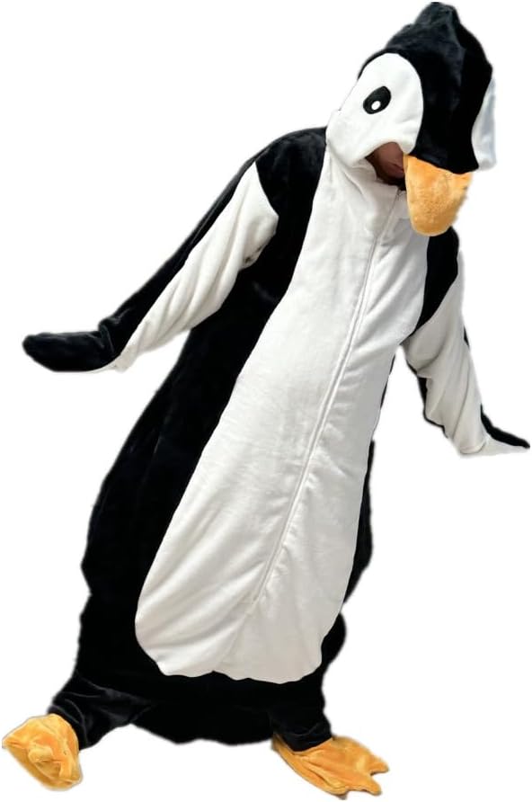Wearable Penguin Blanket Hoodie Sleeping Bags for Adults Women Men Super Soft Warm Cozy Flannel Fleece Blanket Penguin Gifts(L,Suitable Height 4'11"-5'5") - Image 5