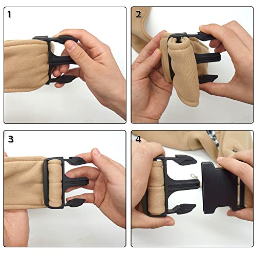 NATUYA Alça de transporte para cães pequenos, alça ajustável, mãos livres, filhotes de animais de es