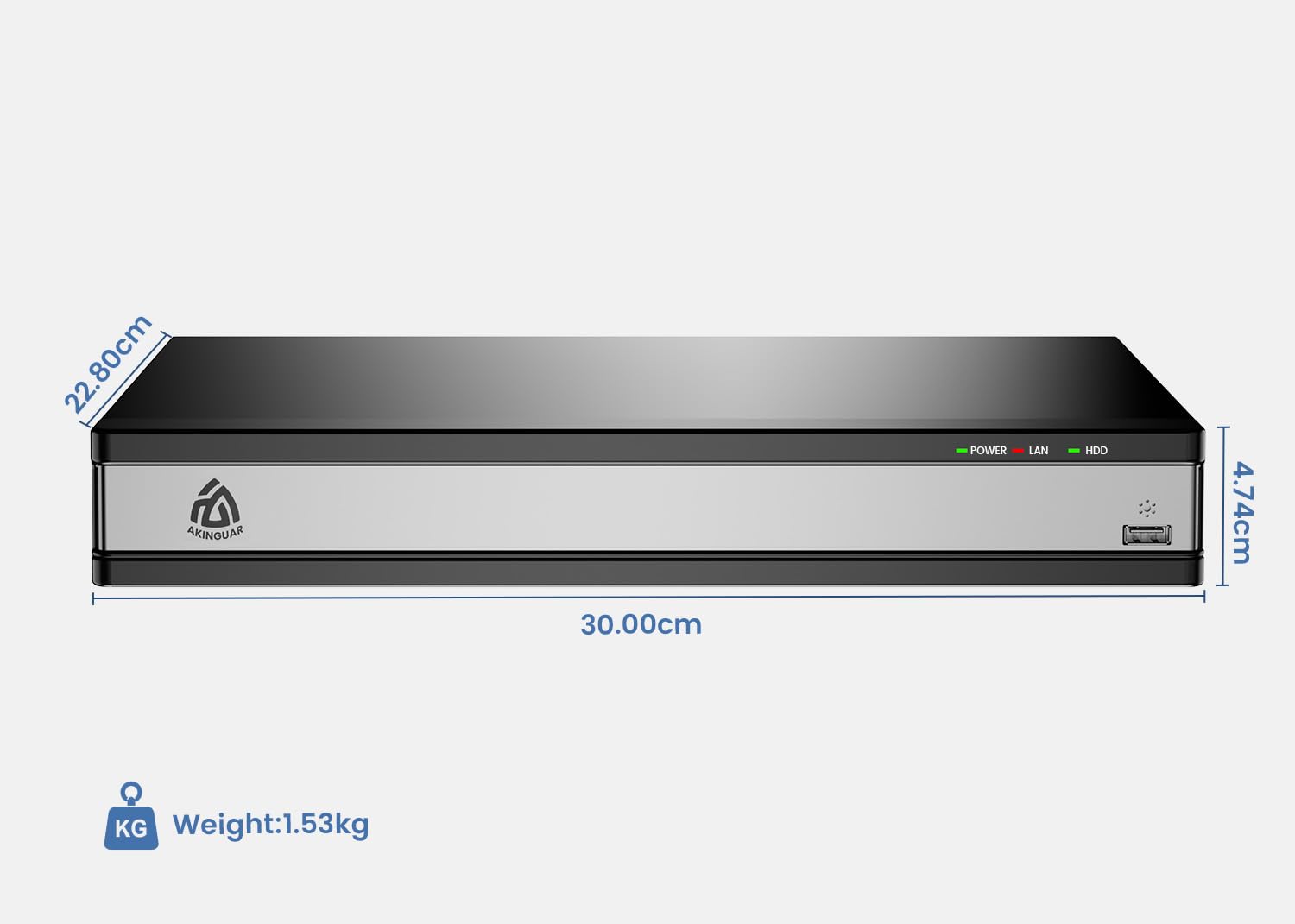 16 Canales 4K PoE NVR, Sistema de Cámara Vigilancia IP con 4TB HDD Hogar Grabador de Video Red Soporte 8MP/5MP /1080P HD Cámara de Seguridad Exterior, Sólo Funciona con Cámaras PoE Akinguar
