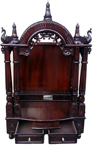Wooden Temple/Wooden Mandir/Pooja Room/Mantap in Teak/Sangwan/Mandir Design by Aarsun