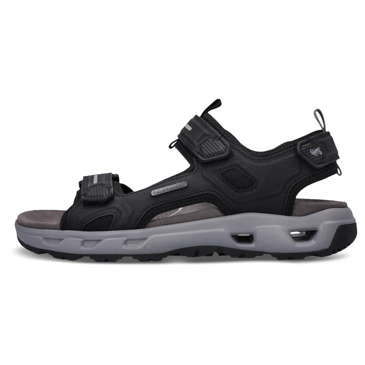 Salamander Herren Trekkingsandalen Basic – Bequeme, Verstellbare Klettverschluss Sandalen mit Weichem Fußbett, Leichter EVA-Sohle & Atmungsaktivem Kunstleder – Warme Tage im Alltag und Freizeit