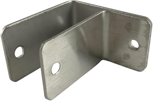 Miniatura 4 de Harris Hardware TP15059 Paquete de paneles de acero estampado para paneles de 1 pulgada, 2 soportes de una oreja, 2 soportes en "U" y sujetadores de