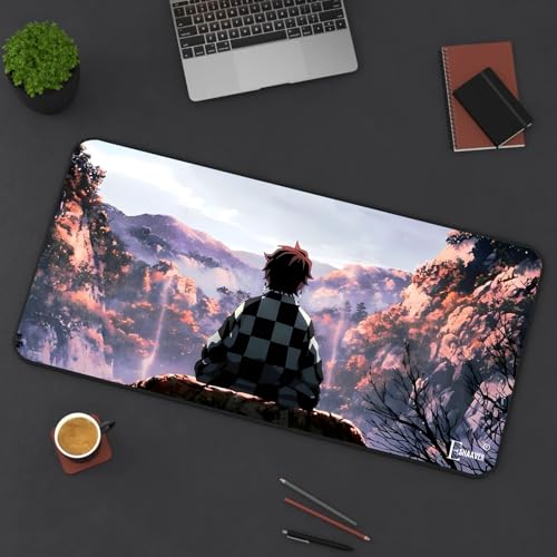 Image of Anime fearturing Large Gaming Mouse Pad, Extended Desktop Mat, 58 x 28 cm (DS 23)