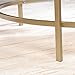 Sauder 417830 Int Lux Coffee Table Round, Glass / Gold Finish