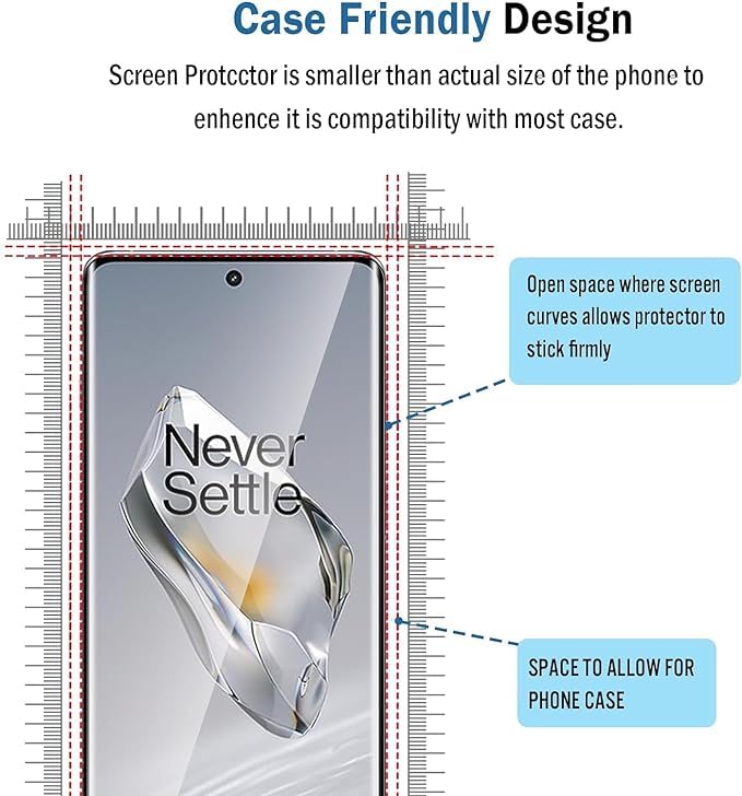 Image of SmartphoneTempered Glass Screen Guard For Oneplus 12R 5G - Edge To Edge Tempered Glass Screen Protector - 9H Hardness Uv Tempered Glass Pack Of 1