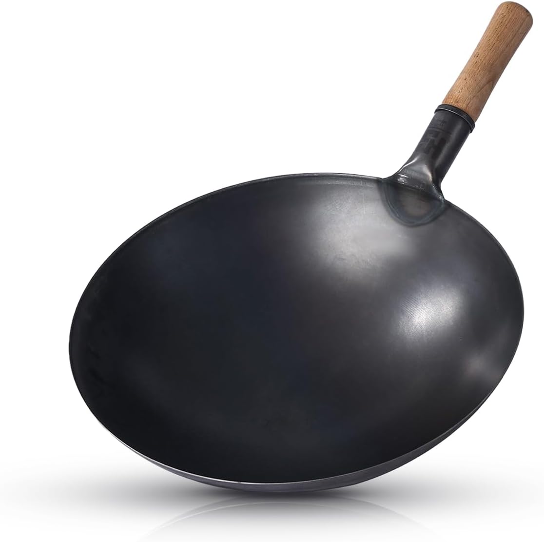 Sponsored Ad - HS 14-inch(36cm) Chinese Wok with Wooden Handle – Versatile Stir-Fry Pan for High-Heat Cooking, Sauteing, and Deep-Frying – Durable Wok for Asian Cuisine and More ONLY for Commercial USE