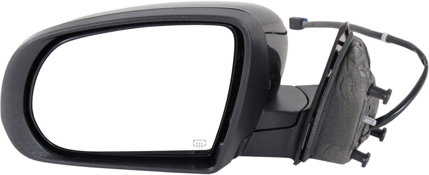 Compatible with 14-19 Cherokee Rear View Door Mirror Assembly Power Heated Paintable Driver Side
