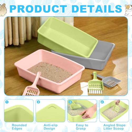 Kit 4 Areneros Abiertos para Gatos Medianos en Plástico miniatura 4
