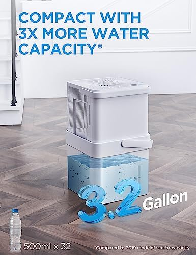 Midea Cube Dehumidifier for Basement, Smart Control, ENERGY STAR 20 Pint - 2