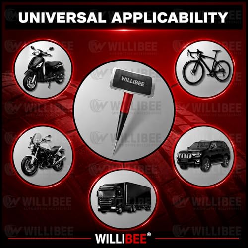 Image of WILLIBEE Mushroom Puncture Kit for Tubeless Tyre | Mushroom Puncher Kit for Bike & Car | Tire Puncher Repair Patches (15 MM, 3 Pcs)