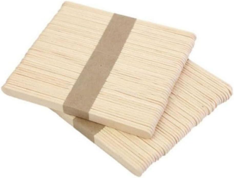 400 Pcs Natural Wood Craft Sticks for DIY Projects, Beige
