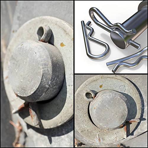 210 Stk Splinte Federstecker und R-Clips Set, Federsplinte Edelstahl 304, Sicherungssplinte, Sicherungssplinte Splinte Sortiment kit für Autos Mechaniker