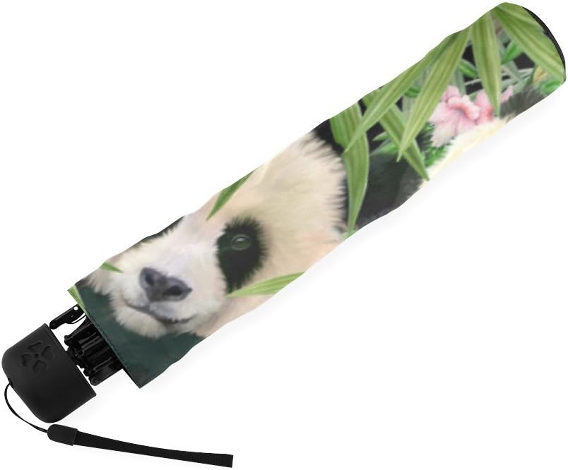 Custom Cute Giant Panda Bears Compact Travel Windproof Rainproof