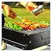 Mini Grill Węglowy, Przenośny I Higieniczny Mały Grill Z Wysuwaną Siatką Do Grillowania I Otworami Wentylacyjnymi 12 Na Piknik Na Kempingu LFFH (Color : Black, Size : 35x27x20cm)