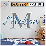 VulgrCo Custom Name Wall Decor & Baby Name Decals for Walls Sticker, Decal for Children's Bedroom, Vinyl Name Stickers Personalized for Nursery