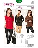 19 x 13 cm Burda Schnittmuster b6611 T-Shirt Papier 19 x 13 x 1 cm weiß