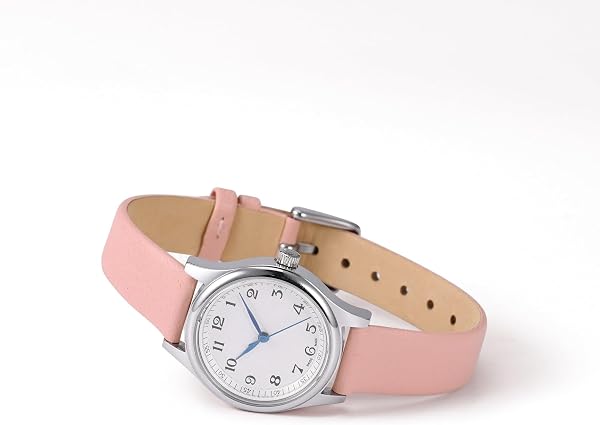 WOCCI Bracelets de Montre élégants, Bandes de Remplacement en Cuir Véritable, Boucle en Acier Inoxydable, 8mm 10mm 12mm 13mm 14mm 16mm 18mm 20mm 22mm - 2