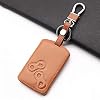 Auto Sleutelhanger, lederen Autosleutel Cover 4 Knoppen Smart Key Case, voor Renault Clio Logan Megane 2 3 Koleos Scenic…