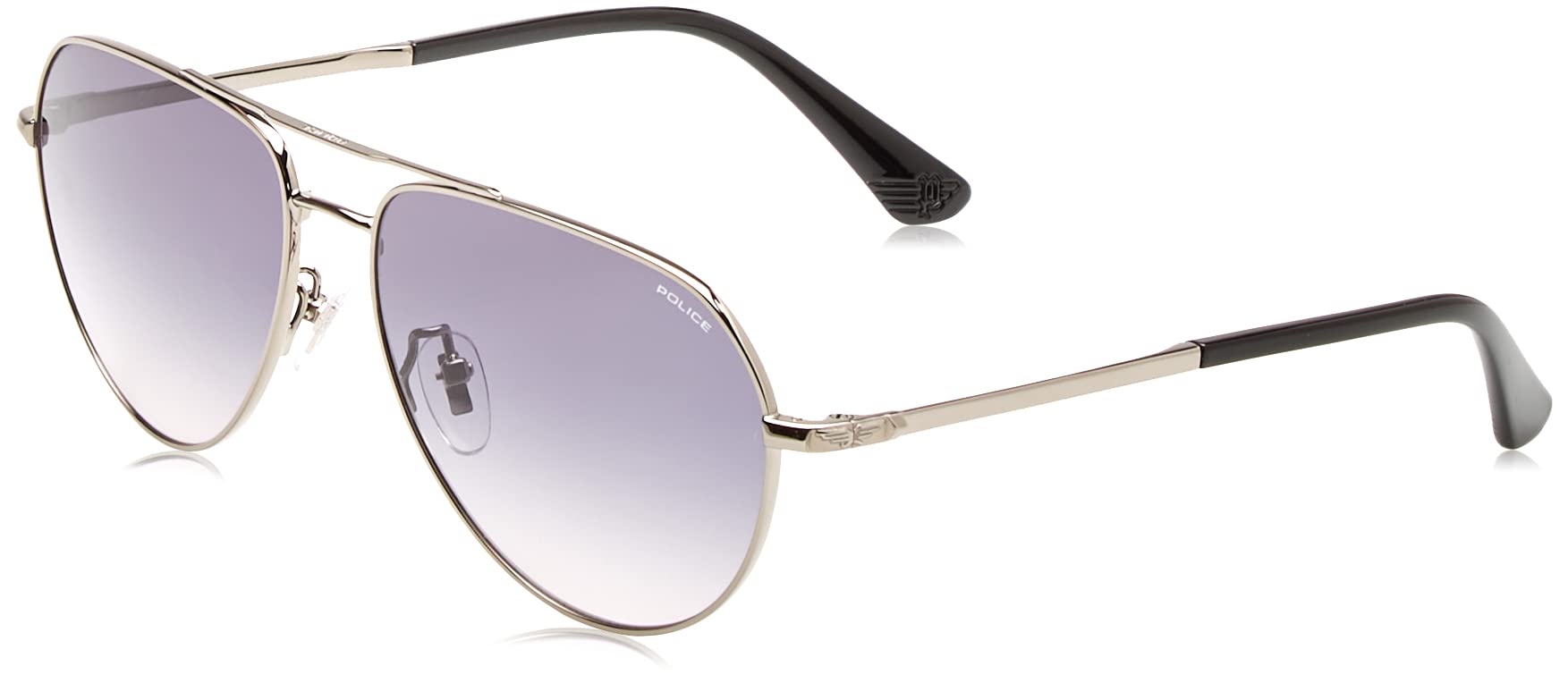 Police SPLE25 Okulary Total Shiny Ruthenium, 59 męskie