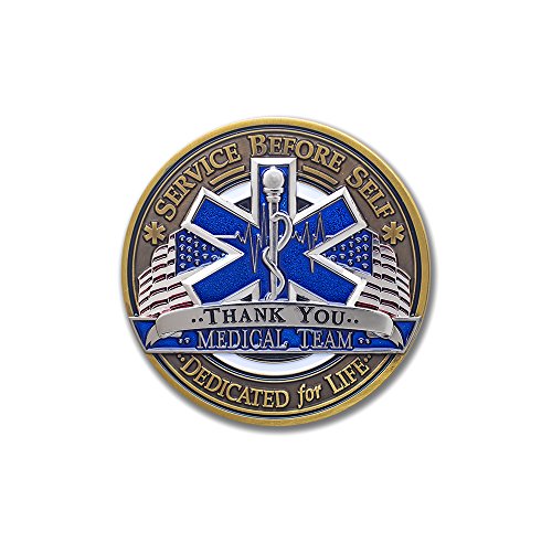 Armor Coin & Emblem - Medical Team Challenge Coin EMT | EMS | Honoring Heroic Medical Professionals | Medical Team - with Deluxe Display Box & Polishing Cloth - Appreciation Tribute Coin - Thumbnail 5