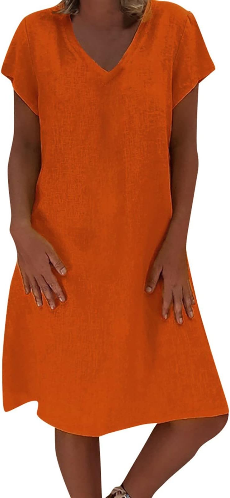 SkangMaxi Dresses for Women UK Size Summer Vestido Casual Cotton Women Feminino Plus T Shirt Ladies Dress Women's Dress Sun Dress