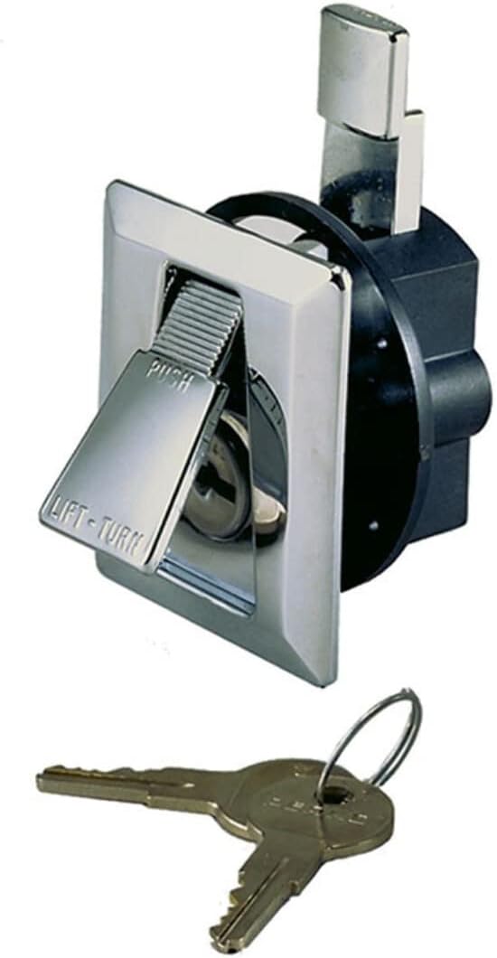 Perko Chrome Flush Lock & Latch