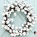 HUAESIN 3Pcs Ramo de Flores Secas Naturales Blanca Rama Algodon Artificial Flores...