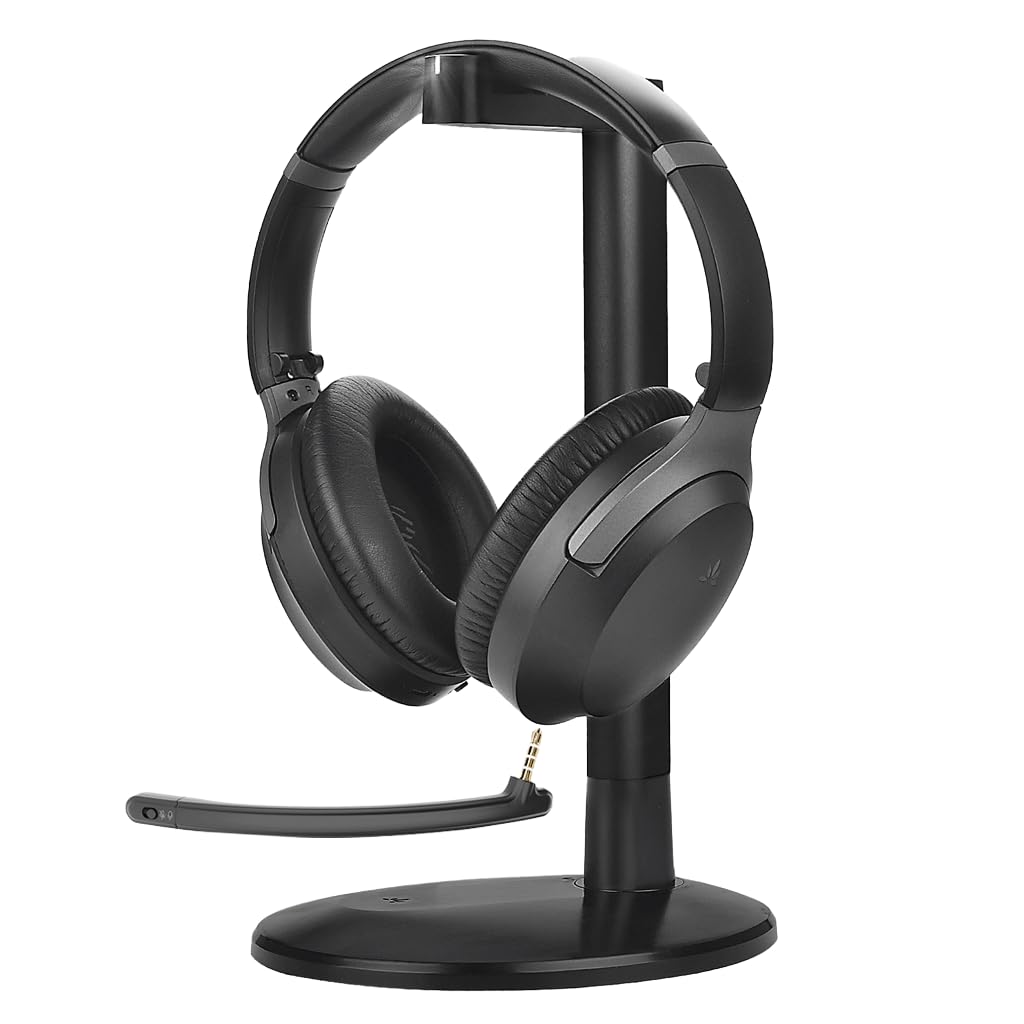 Avantalk Aria Podio 3 – Multipoint Bluetooth Over-Ear Headset with Detachable Noise-Canceling Mic & Sidetone for Clear Work Calls, PC & Phone, EQ