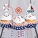 72 Pieces Nautical Cupcake Toppers Ocean Theme Toothpicks Birthday Cake Picks Decorations for Navy Baby Shower Party Favors Supplies