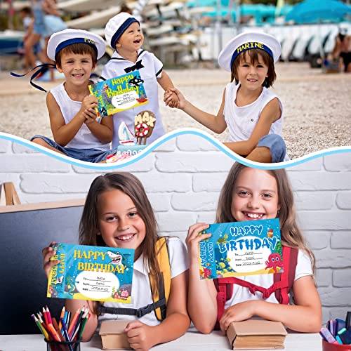 36 Pcs Happy Birthday Bookmark Award Happy Birthday Bookmarks Certificates For Students Happy Birthday Bookmark Birthday Gifts For Students From Teacher For Kids Classroom (Sea Themed) #TOP5
