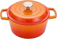 Vista 8 de NNWsystems 4.2 Quart Cast Iron Dutch Oven with Lid - Enameled Non-Stick Interior, Oven Safe to 500°F, Multi-Stovetop Compatible - Pine Green