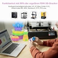 iSANMATE High Speed PLA Translucent Filament 1.75mm, PLA Translucent Gradient Filament, Maßgenauigkeit +/- 0.02mm, 1KG Spule, Transluzente Regenbogen Filament für 3D Drucker – Ansicht 8
