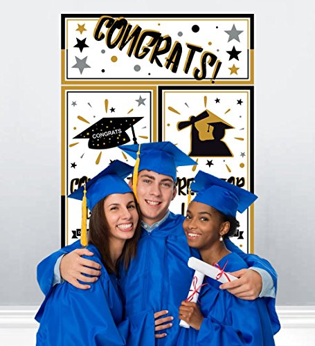Graduation Backdrop Banner Party Decorations Supplies 2022 - Extra Large Grad Congrats Photo Booth Wall Party Decor (69.68 Inches X 53.5 Inches) #TOP5