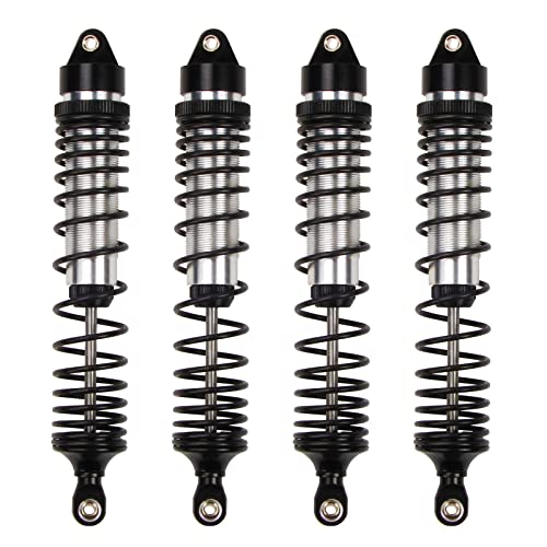 RCAWD 4x Full Metal UDR Upgrades Parts Front Rear Shocks Absorber 134mm Damper Oil Filled Type For 1/7 Traxxas UDR Unlimited Desert Racer 85086-4(Black)