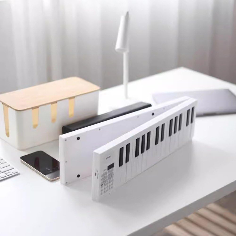 Piano Electrónico Plegable De 61 Teclas: Teclado Ligero Y Portátil para Viajes Y Aprendizaje En Casa.