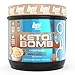 BPI Sports Keto Bomb, Ketogenic Coffee Creamer, Supports Weight Loss, Energy, Hydration, Performance, Contains MCTs & Electrolytes, Zero Sugar, Caramel Macchiato, 18 Servings, 16.5 Ounce