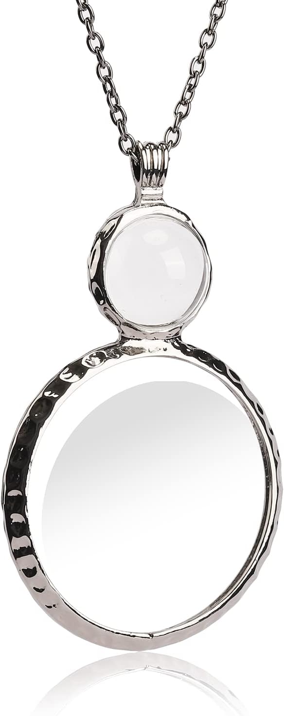 Magnifying glass necklace 10x Clearance