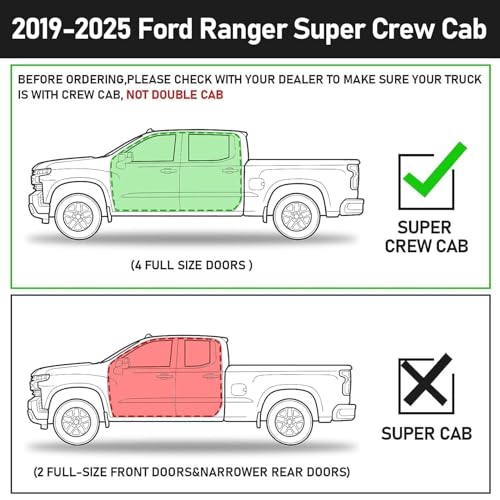 Estribos SMANOW para Ford Ranger Super Crew Cab 2019-2026 miniatura 3