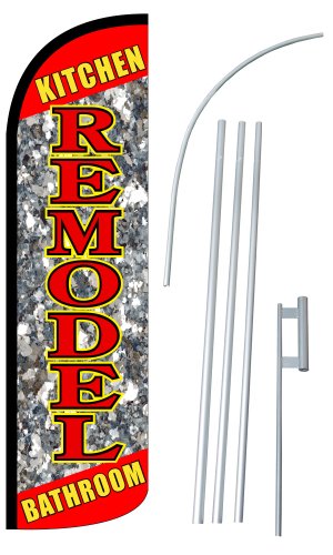 NEOPlex 12-Foot Feather Flag with 15-Foot Pole & Spike