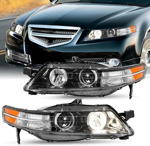 JSBOYAT HID Headlight Assembly Pair for 2007-2008 Acura TL Type-S Model OEM Headlamp (Driver & Passenger Side)