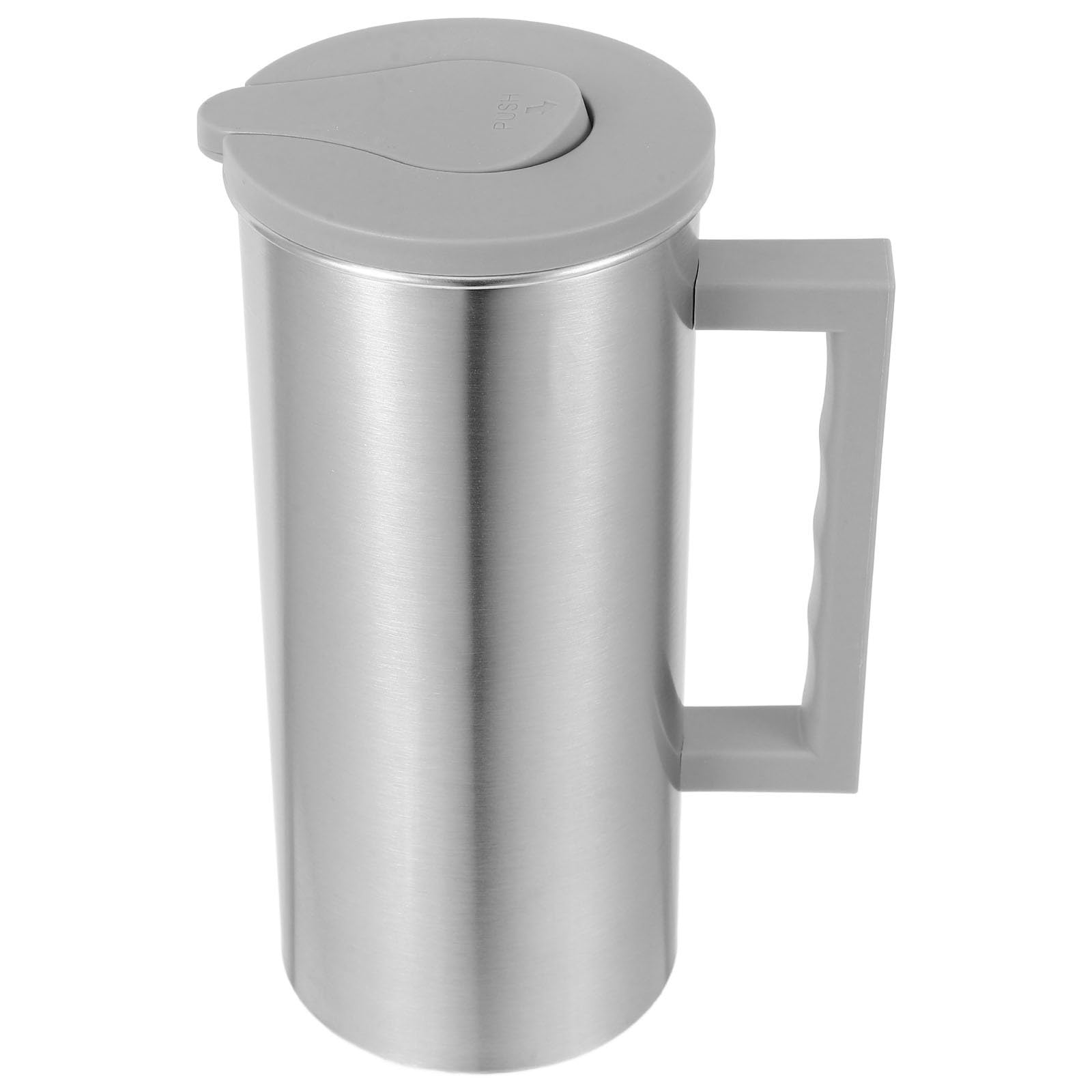 Jarra de acero inoxidable 2L con tapa para evitar derrames y mantener el frío