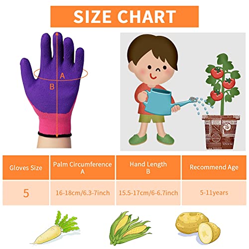 Dicco 8 Pairs Kid Gardening Gloves For Age 5 To 11 Children Painting Glove Rubber Coated Outdoor Protective Gloves For Boys And Girls, One Size (Pack Of 8) (Jpab3Qvu50821Rnayj11Gtz) #TOP5