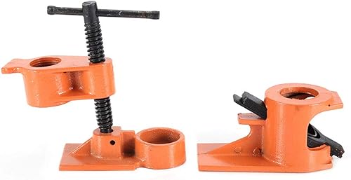 Miniatura 2 de Abrazadera de tubo de 1 pulgada, juego de accesorios de tornillo de mordaza de alta resistencia, kit de herramientas de carpintería de acero fundido