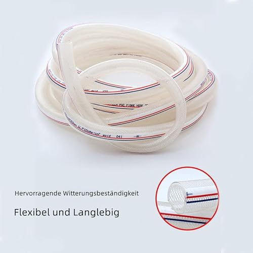 Saugschlauch 1 zoll - Schlauch 25mm Innendurchmesser Gewebeschlauch Teichschlauch PVC Schlauch mit Gewebe Flexibel Hochdruck 3Meter