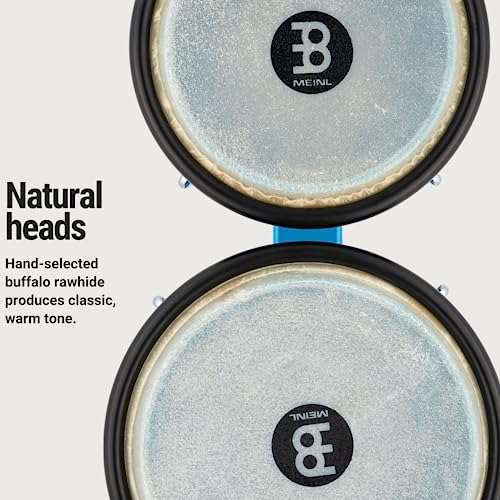 Meinl Percussion Bongos Hand Drum Set 6.5" And 7.5" With Synthetic Shells And Tuning Key — Not Made In China — Journey Series, 2-Year Warranty (Hb50Gb) #TOP2