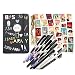 BTS Gifts Set for Army - 32 PCS Love Yourself 結 'Answer' Postcards/ 1 BTS Leather Notebook/ 8PCS BTS Pen /5 Photo Clips 2 Meter String