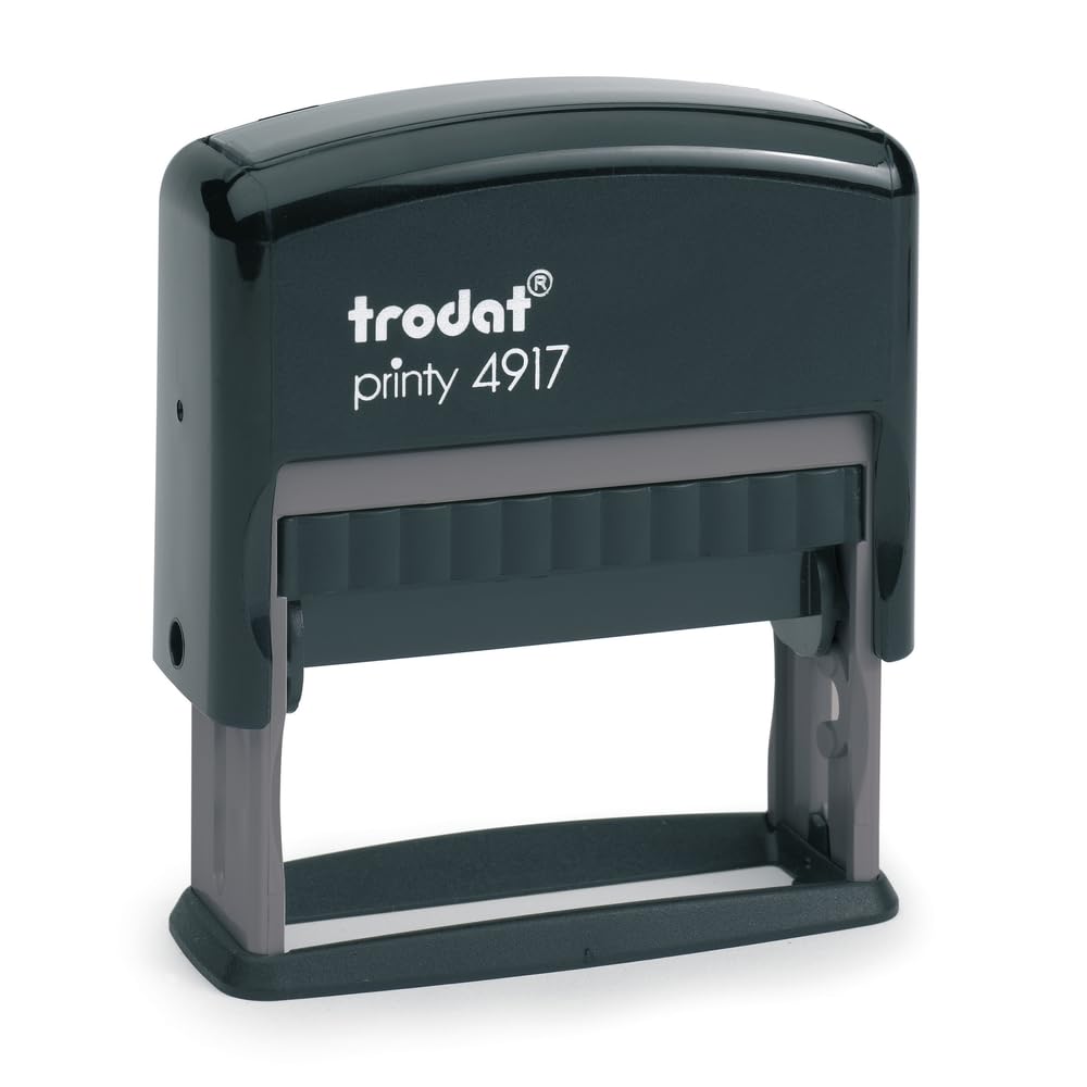 Timbro Personalizzato Trodat Printy 4917 - mm. 50X10 - Fino a 2 righe di Testo - Timbro per Ufficio, per Professionisti, Medici, Infermieri, Avvocati