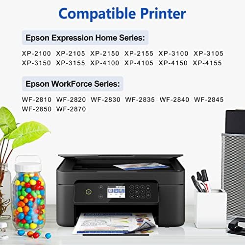 Magisink 603XL Ink Cartridge Replacement for Epson 603XL 603 XL for Expression Home XP-3100 XP-2100 XP-4100 XP-4105 XP-2105 XP-2155 XP-3105 Workforce WF-2835 WF-2830 WF-2810 WF-2850 (10 Pack )