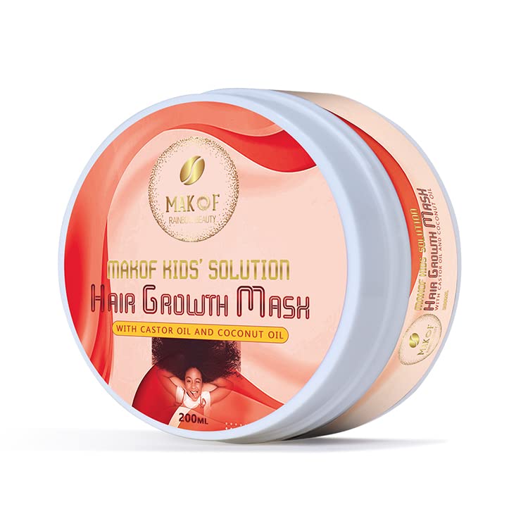 Miniatura 6 de Spray acondicionador sin enjuague para rizos y aceite para el cabello para niños con aceite de coco y ricino. Hidratante diario, desenredante y