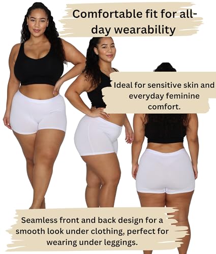Image of EVARI Women's Cotton Boyshort Underwear Panties - Breathable Underwear for Women, Tagless Boxer Briefs, Seamless Boy Shorts